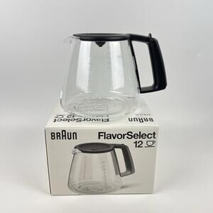 Braun Coffee Maker Carafe KFK12FL FlavorSelect 12 Cup Glass Pot Decanter